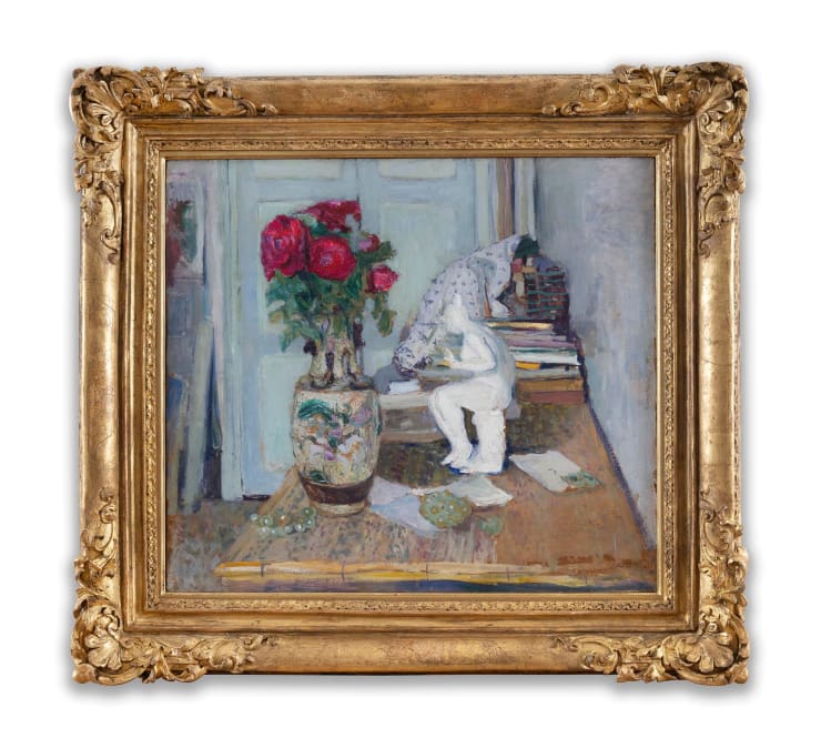 Édouard Vuillard (1868-1940), Une statuette de Maillol et roses rouges - II, circa 1900-1901