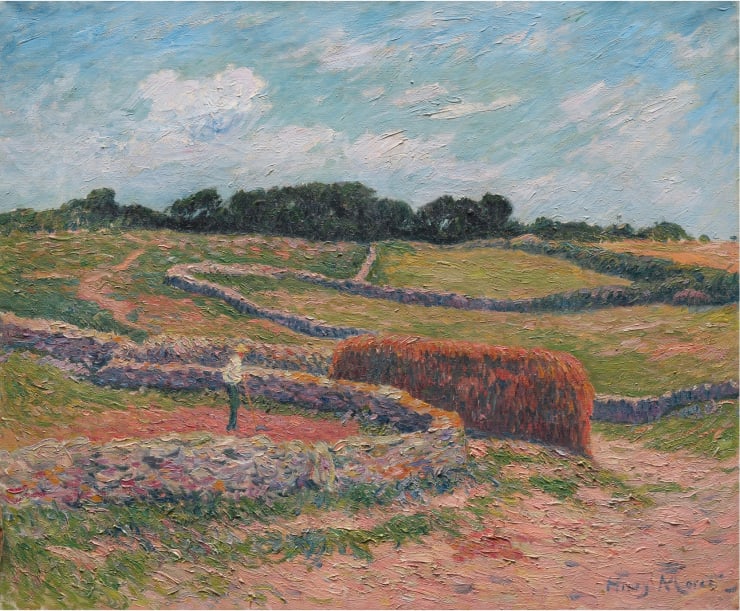 Henry Moret (1856-1913), Ouessant, les murets des champs, circa 1909-1910