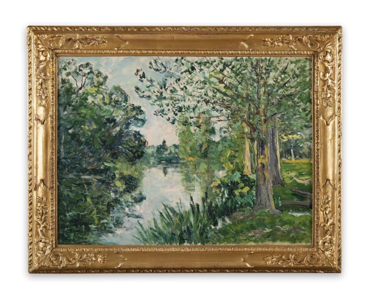 Maxime Maufra (1861-1918), Les bords du Loir à Poncet, Sarthe, circa 1918