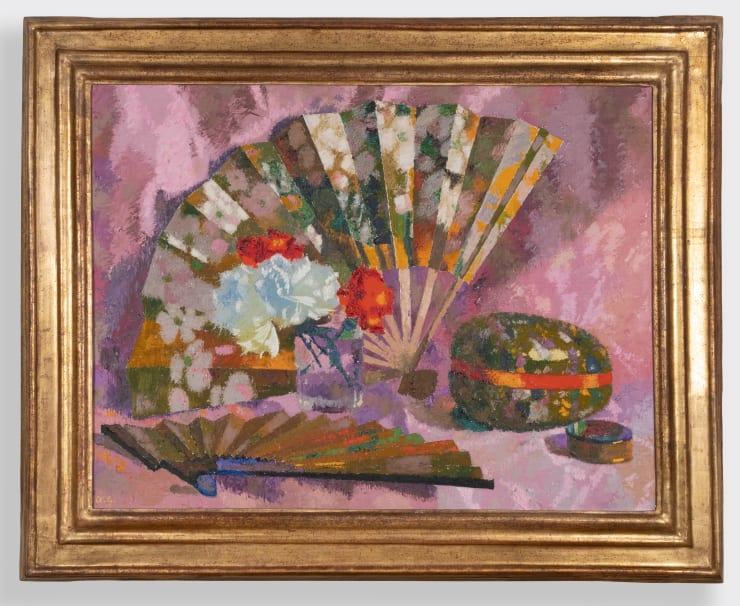 Augusto Giacometti (1877-1947), Stilleben mit Fächer, 1942