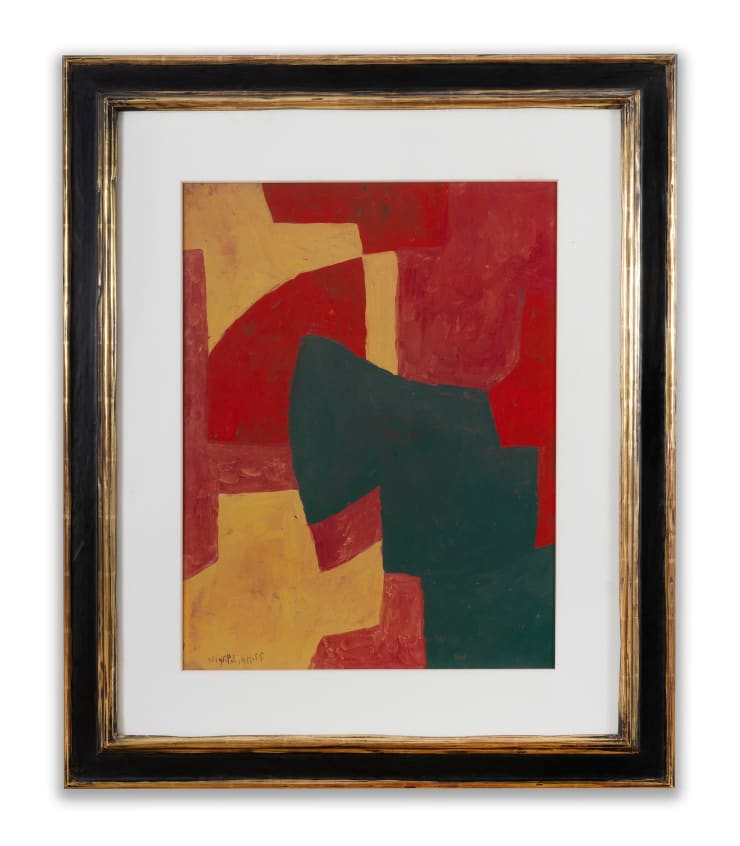 Serge Poliakoff (1900-1969), Composition vert rouge jaune, circa 1964