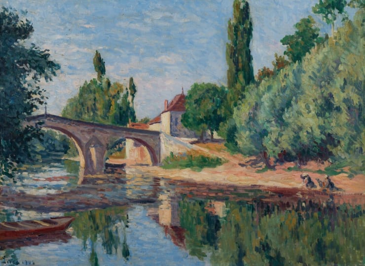 Maximilien Luce (1858-1941), Bessy-sur-Cure, Vue de la Rivière, 1906