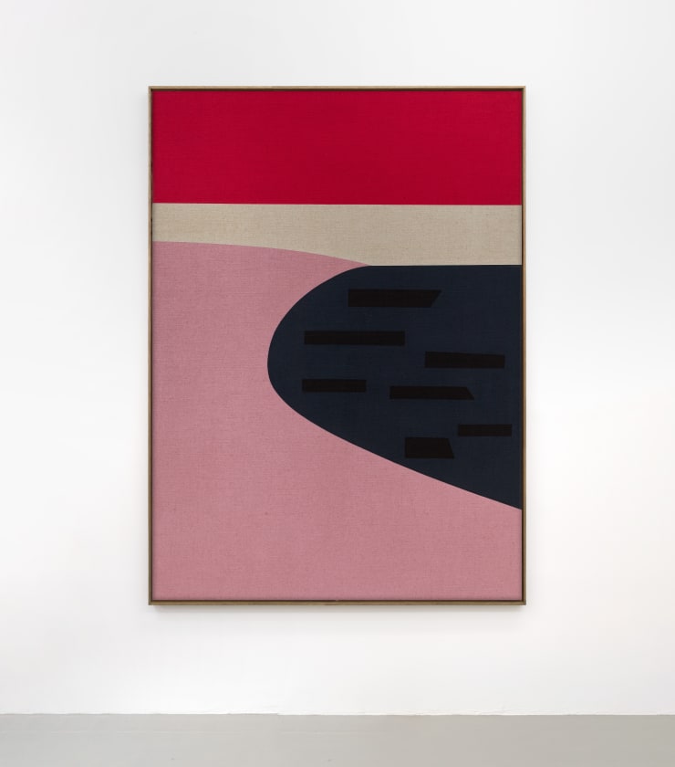 Antonio Ballester Moreno Azul Rosa, 2024 Acrílica sobre juta [Acrylic on burlap] 200 x 145 cm [78 1/2 x 57 in.]