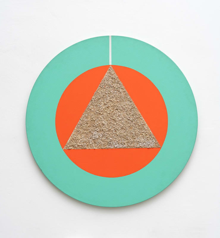 Hércules Barsotti Sem título [Untitled], 2003 Acrílica e areia sobre tela [Acrylic and sand on canvas] Ø 80 cm [Ø 31 1/2 in.]