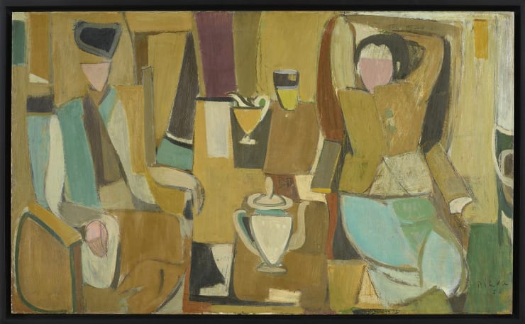 Janice Biala Deux femmes et théière, 1950