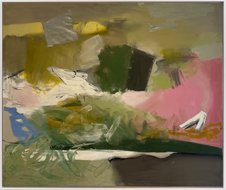 Yvonne Thomas (1913-2009)Caribbean Shore, 1959 Signed, titled, and dated on verso: ""Yvonne Thomas 1959 'Caribbean Shore'" Oil on linen 60 x 72 inches 152.4 x 182.9 cm