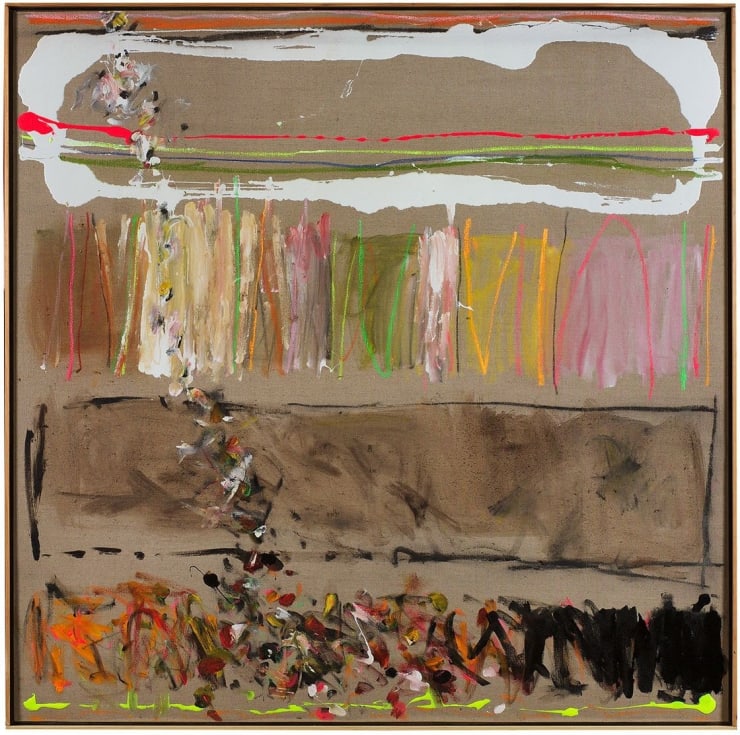 Winter Country Fields with a White