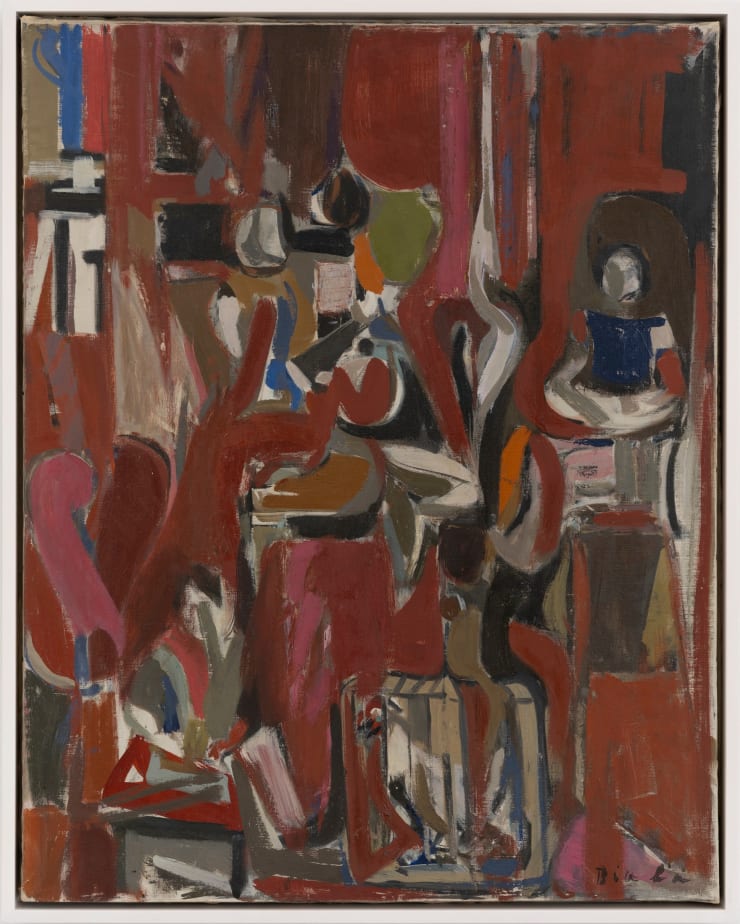 Red Interior with Child