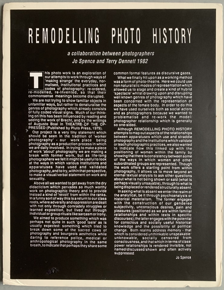 2. The History Lesson: Self as Image, Also Known as Remodelling Photo History (1982-83)