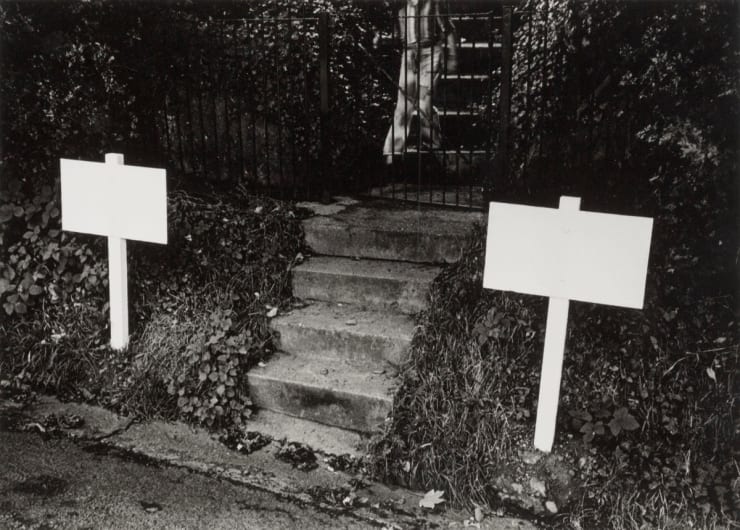 Paul Hill, Blank Signs & Girl’s Legs, Shrewsbury , 1974