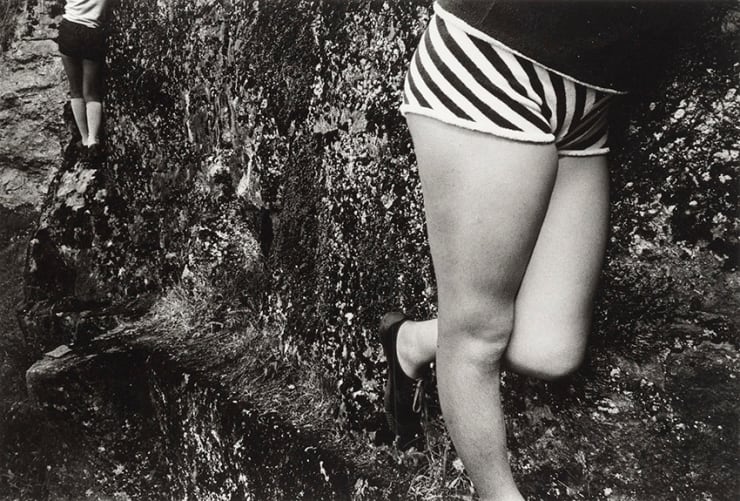 Paul Hill, Legs against Rock Face, Bradbourne , 1975