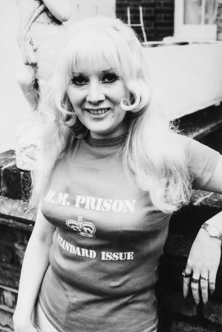 Caroline Coon, Janie Jones – outside her London home, 1977