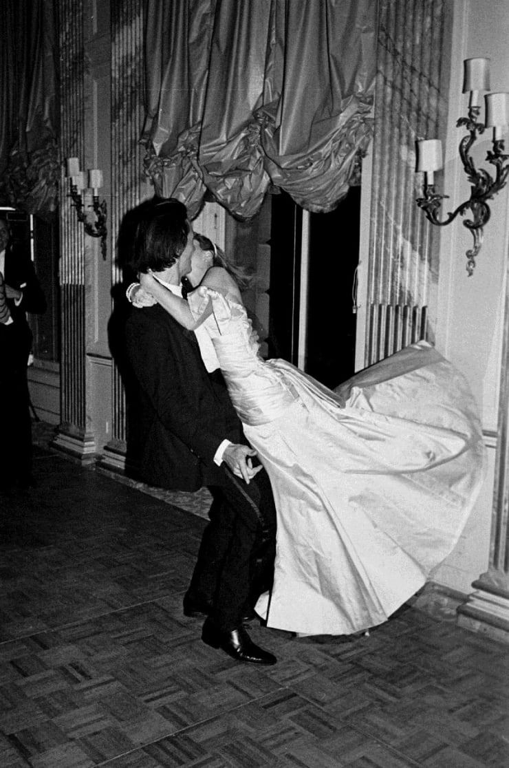 Dafydd Jones Lucinda West and Olivier de Fallentons, James McMullen 30th Birthday, Clivenden, 1987 Gelatin Silver Print 35.5 x 27.7 cms 14 x 10 7/8 ins