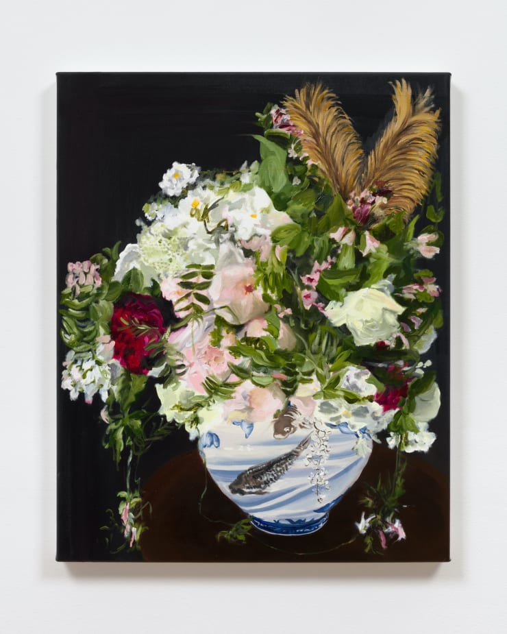 Jo Nigoghossian, Peonies and Feathers, 2021
