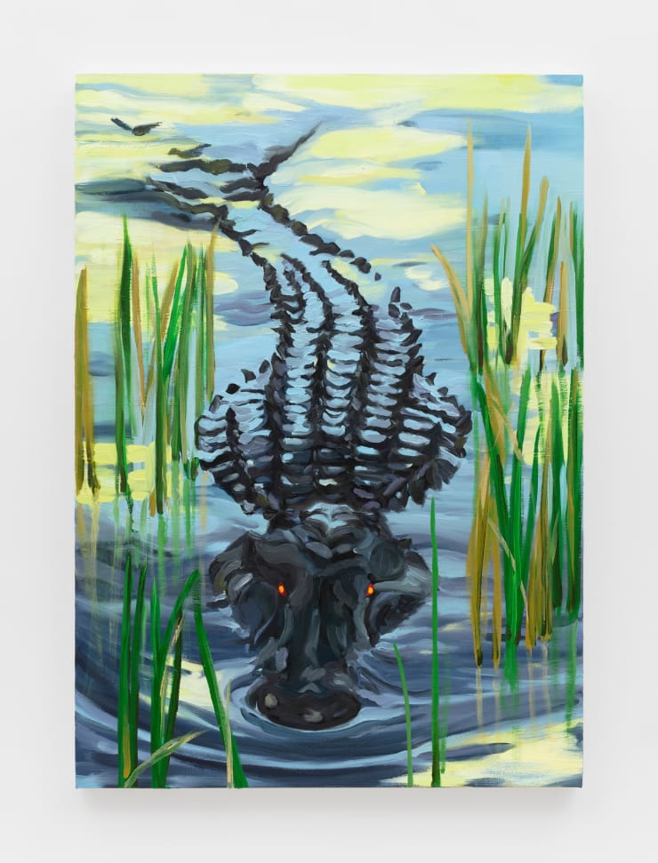 Jo Nigoghossian Beholder, 2022 oil on canvas 48 x 34 inches