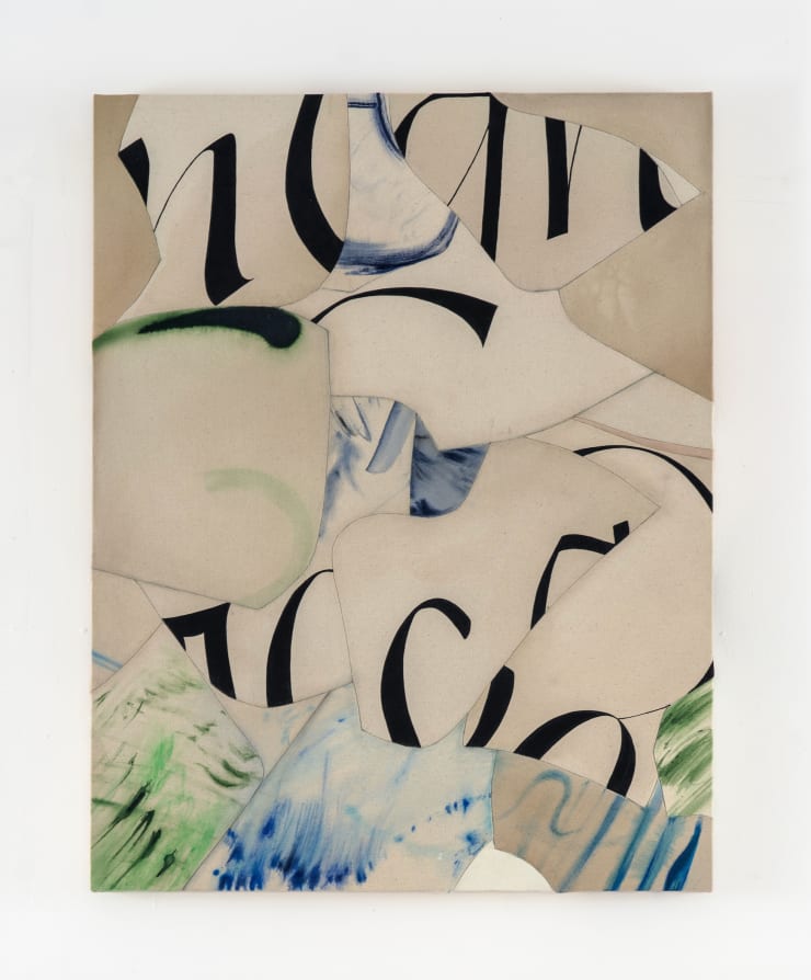 Claire Oswalt Horsemint in May, 2024 acrylic on sewn canvas 32 x 25 inches