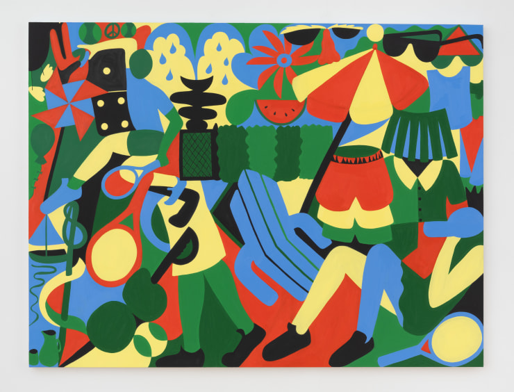 Mairikke Dau At the Park, 2025 oil on canvas 36 x 48 inches