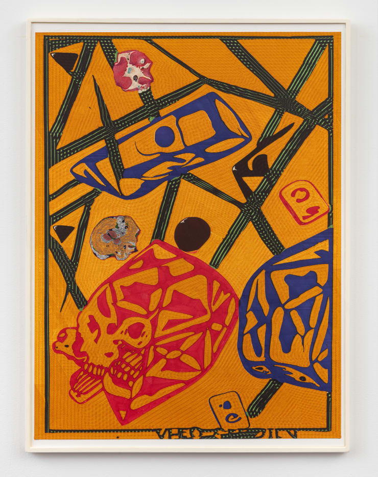 Jacques Louis Vidal Chance Operation Leads to High Profit Operation, 2024 archival ink, pencil, and acrylic on paper, laser cut plywood mounted on masonite panel 24.25 x 18.25 inches