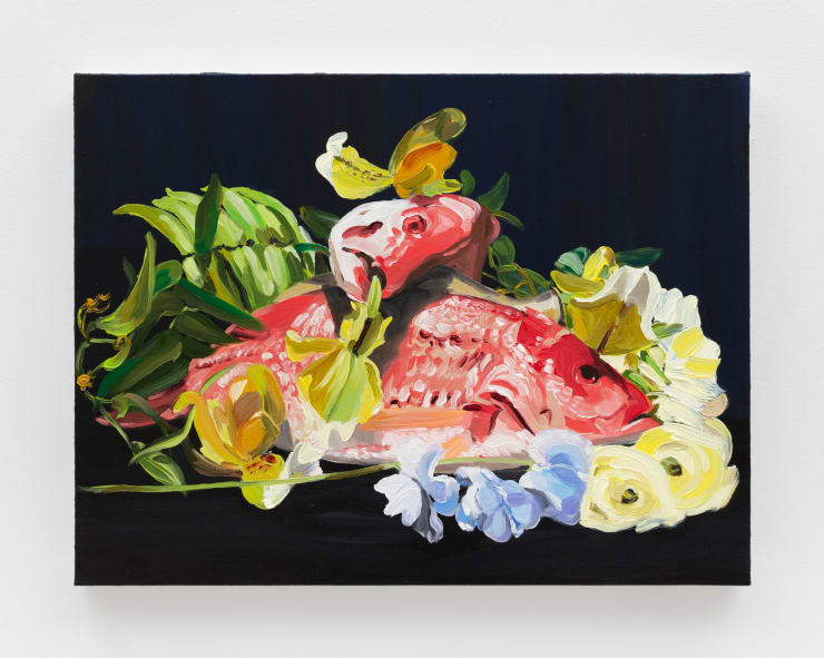 Jo Nigoghossian Catch of the day, 2022 Catch of the day 18 x 24 inches