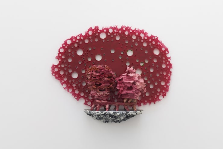 Andrew Sabin, Halo (Red Stack), 2024