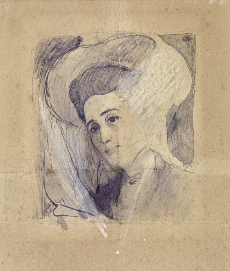 Giacomo Balla, Study for the portrait of a lady, 1906-1908