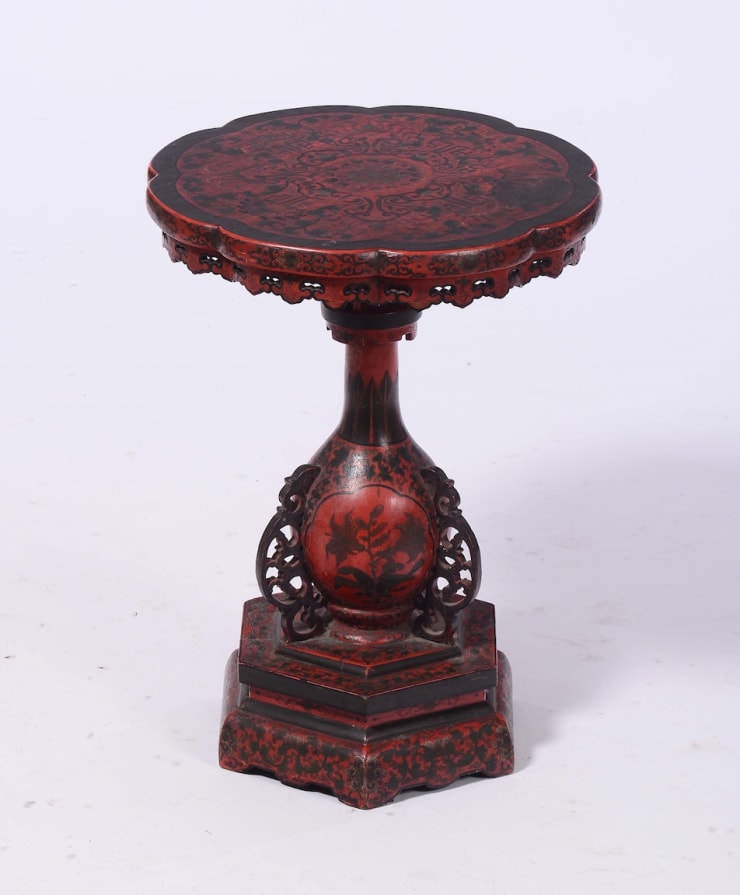 Lacquered wood coffee table, China, XIX century