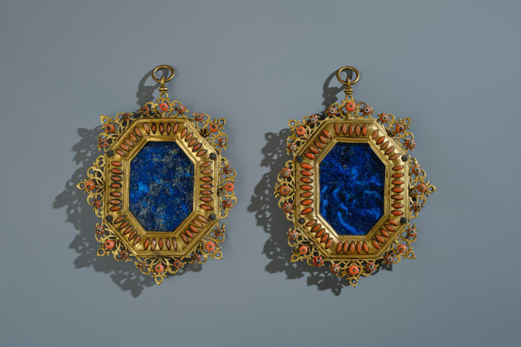PAIR OF OCTAGONAL FRAMES, Trapani, mid-17th century