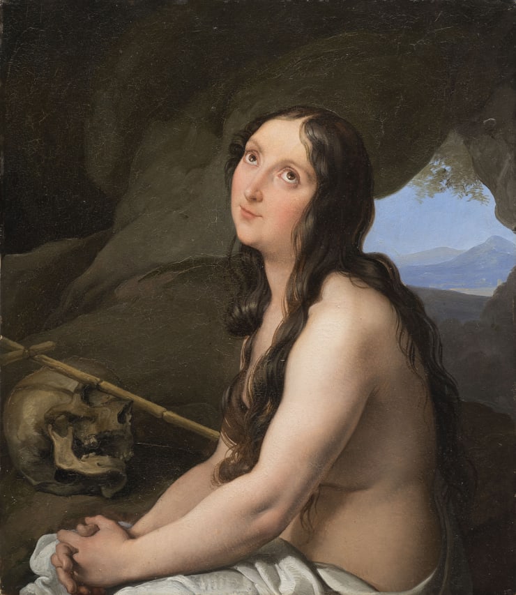 Francesco Hayez, PENITENT MAGDALENE (PORTRAIT OF CAROLINA ZUCCHI AS MAGDALENE), 1822 circa