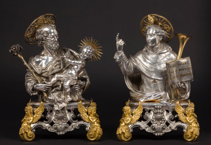 Baldassare De Blasio, SAINT JOSEPH WITH THE CHILD, SAINT VINCENT FERRER, Second Half of 18th Century