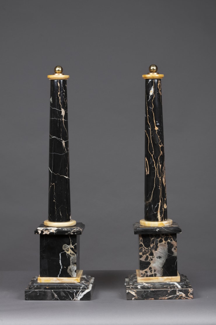 Pair of obelisks