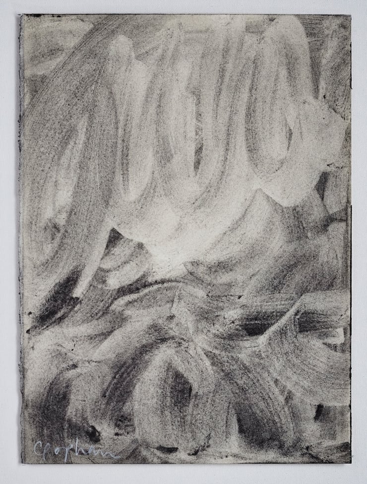 Aether, 2021 Carbon powder on Somerset 300gsm paper 45 x 35cm