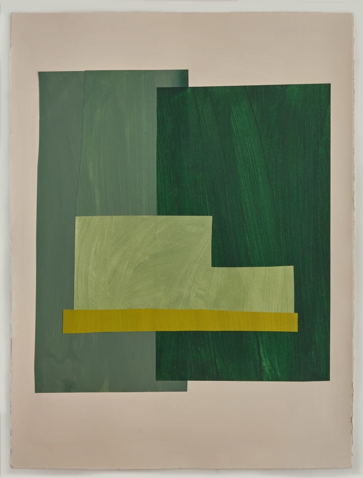 Paper Cut 44-25, 2025 Acrylic on paper 76 x 56cm