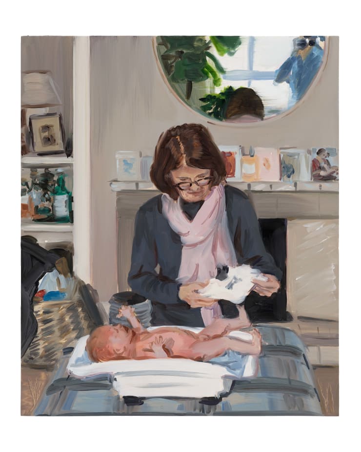 Caroline Walker, Sarah Weighing Laurie, 4 Weeks, 2024