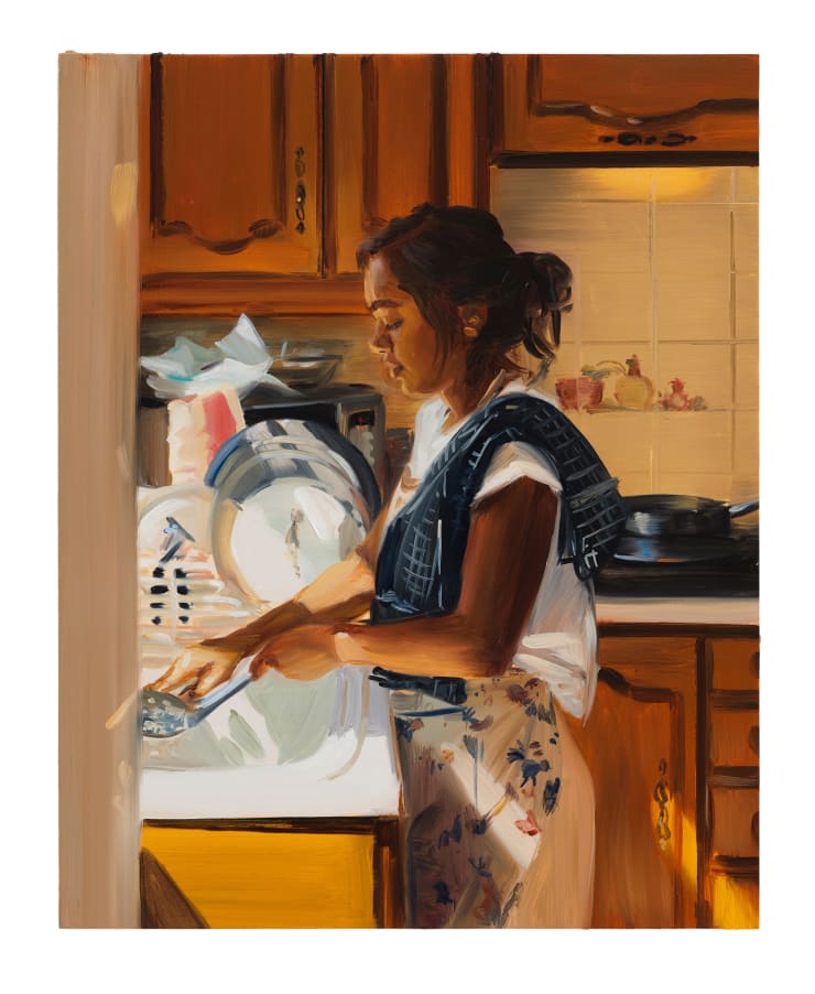 Caroline Walker, Lisa Washing Dishes, 2021