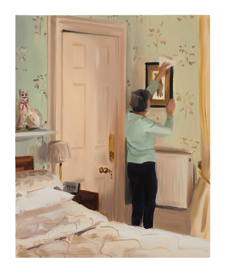 Caroline Walker, Dusting Pictures, Late Morning, March, 2019