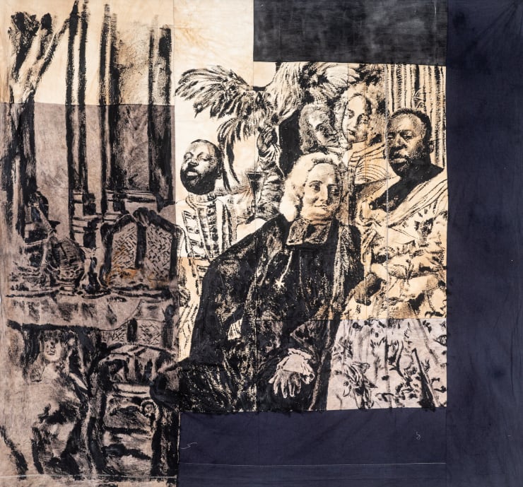 Roméo Mivekannin, Lord Jonimo with the Moorish Woman, after J. S. Mock - Série Modèle Noir, 2019