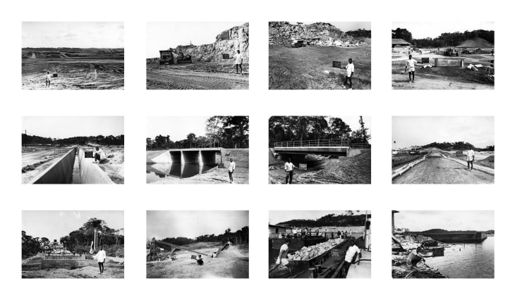 François-Xavier Gbré, Miracle ivoirien : étude de chantier #1 (source Photivoire, 1969-1970), 2022
