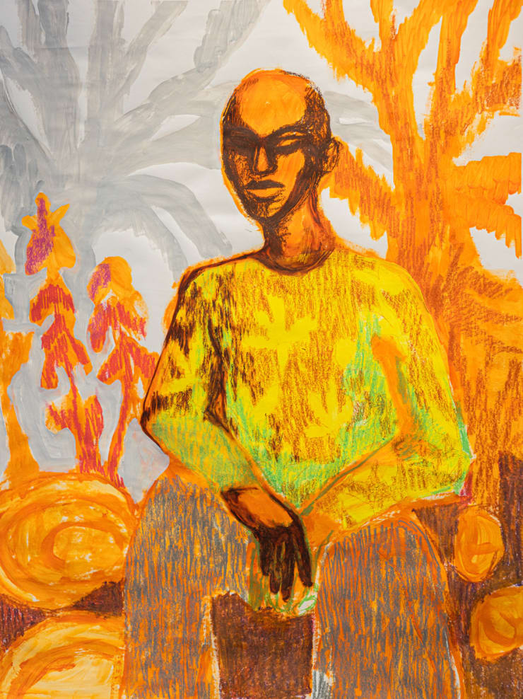 Rachel Marsil, Attente à l'ombre des palmiers, 2022