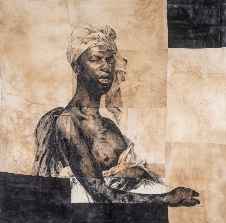 Roméo Mivekannin, Madeleine, after M.-G. Benoist - Série Modèle Noir, 2019