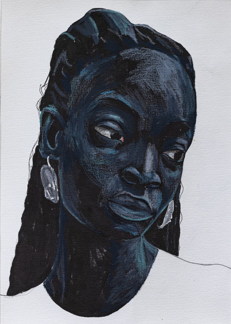 Elladj Lincy Deloumeaux, Sans titre #2 - série de portraits, 2024