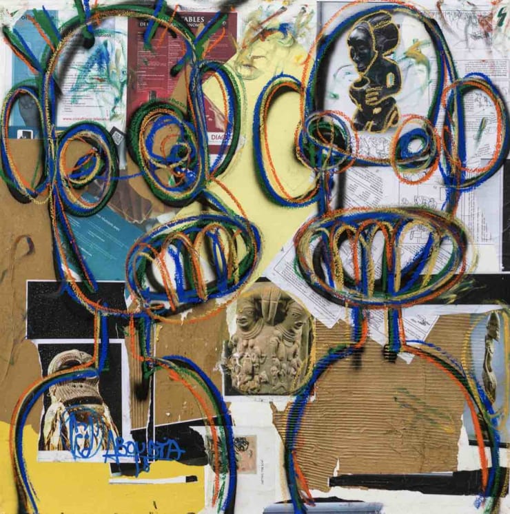 Aboudia, Masquerade #4 , 2019