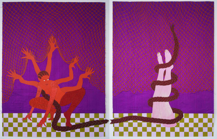 Na Chainkua Reindorf, Prey (Diptyque, diptych), 2024