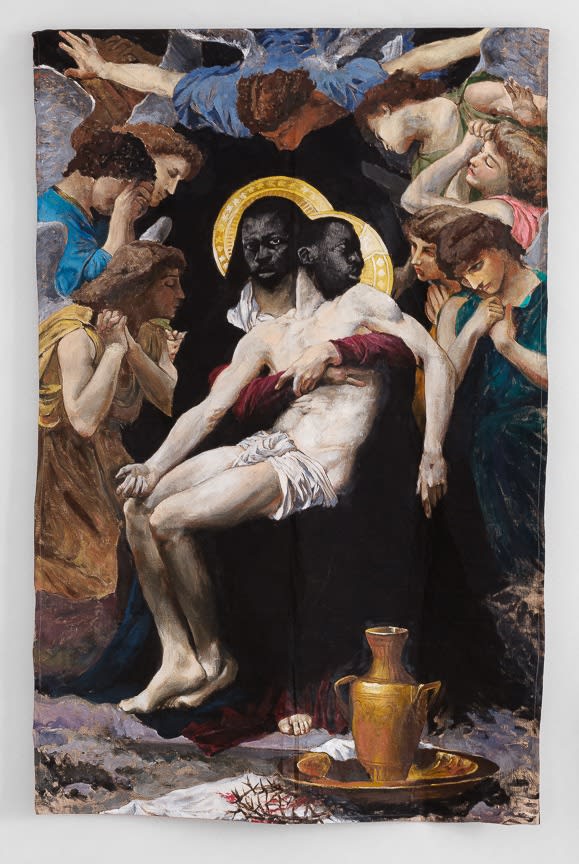 Roméo Mivekannin, Pièta, after Bouguereau (1876), 2023