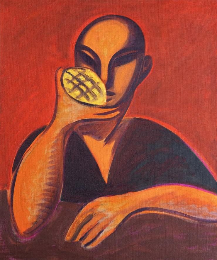 Rachel Marsil, Mangue coupée, mangue damier, 2024
