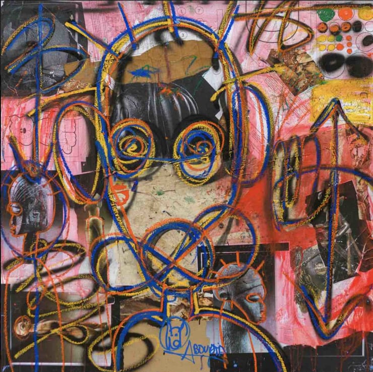 Aboudia, Masquerade #3, 2019