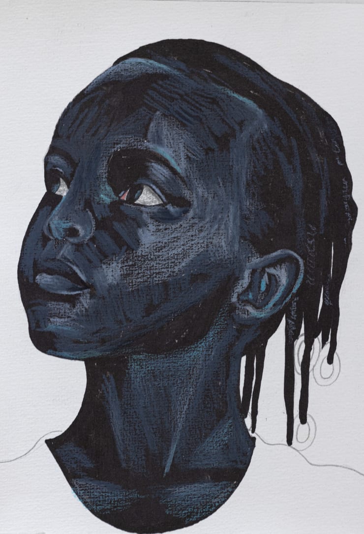 Elladj Lincy Deloumeaux, Sans titre #4 - série de portraits, 2024