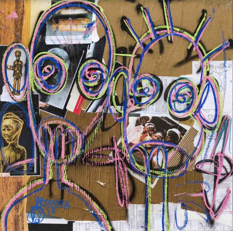 Aboudia, Masquerade #6, 2019