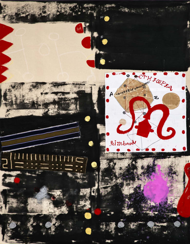 Ouattara Watts, To A Rimbaud, 2019