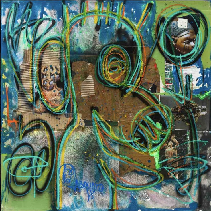 Aboudia, Masquerade #5 , 2019