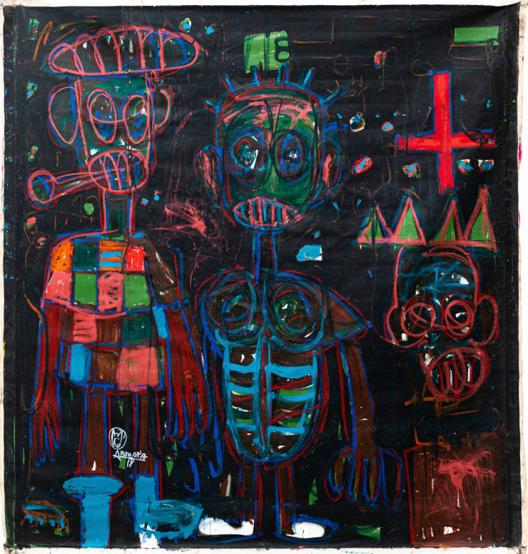 Aboudia, Masquerade #10, 2019